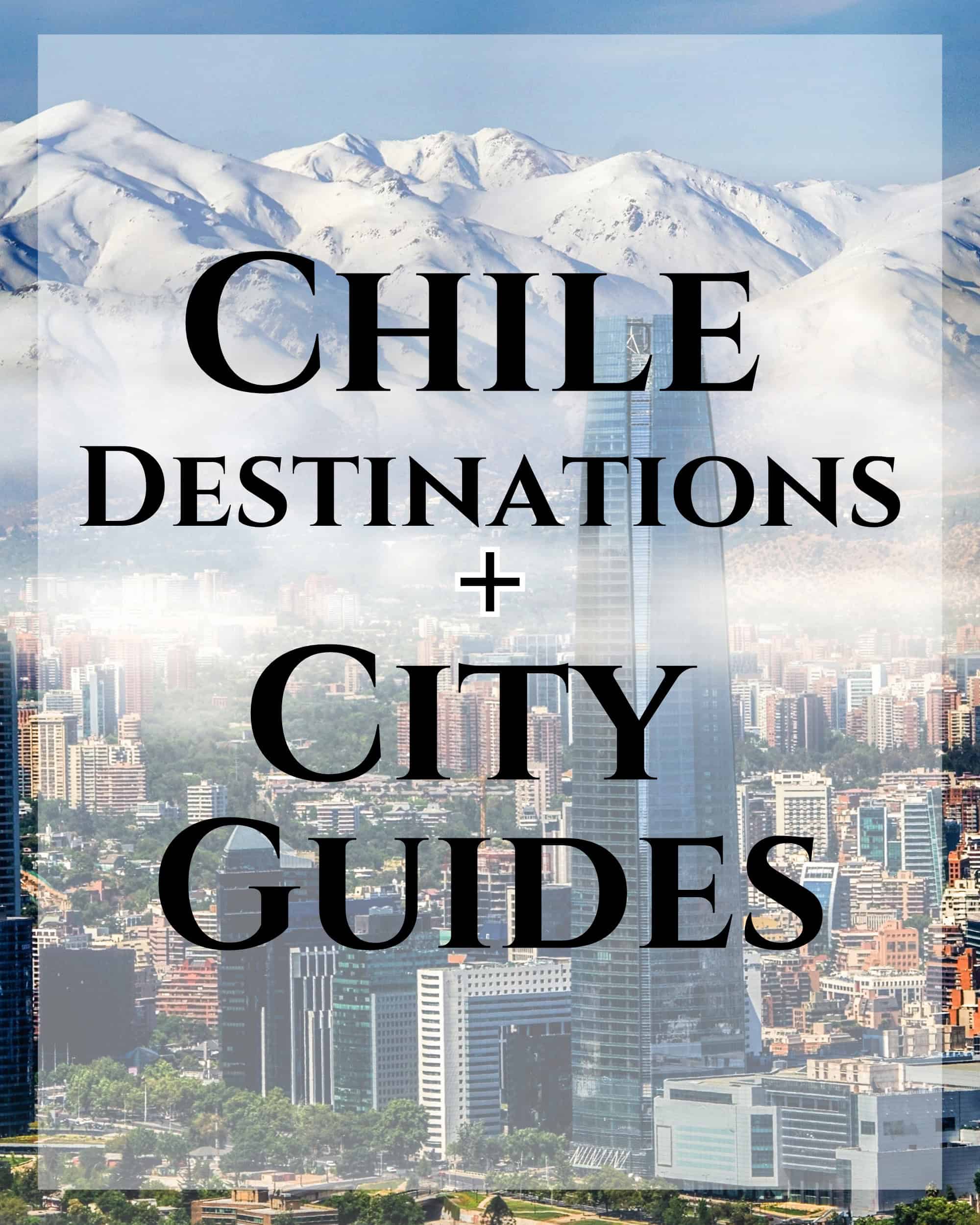 This image of the Santiago skyline, invites visitors to check out our city guides. 